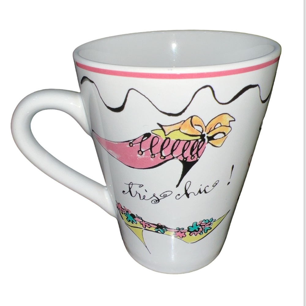 Rosanna Cup Oh La la!! Fashion Shoes Porcelain Coffee Tea Mug